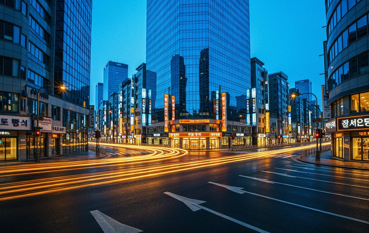 Seoul Guro-gu nighttime district